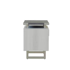 Stone Gray 36'' Wide Storage Cabinet Contemporary Design