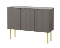 Valen Channel Front Sideboard - Taupe Adjustable Shelf Inside Each Cabinet Makes it Easy to Store Sideboard in your Dining Room or Living Room