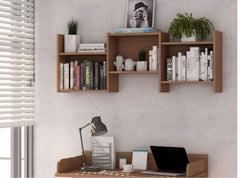 Zig-Zag Wall Decor Shelves - Off-white/ Beige Enhance your Decor and Take your Space