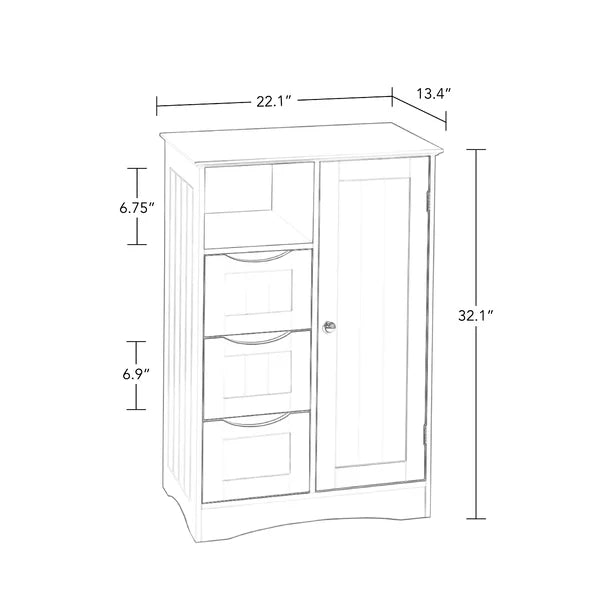 Caril Freestanding Bathroom Cabinet