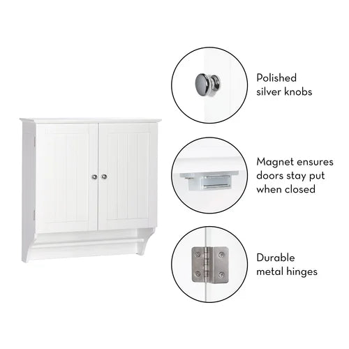 Caril 23.82'' W x 25.4'' H x 8.86'' D Wall Mounted Bathroom Cabinet Indoor Design