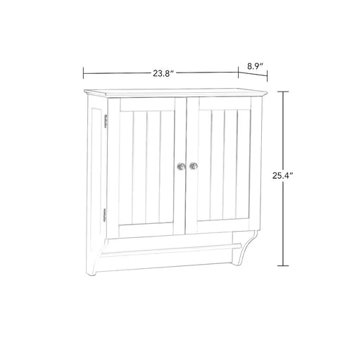 Caril 23.82'' W x 25.4'' H x 8.86'' D Wall Mounted Bathroom Cabinet Indoor Design