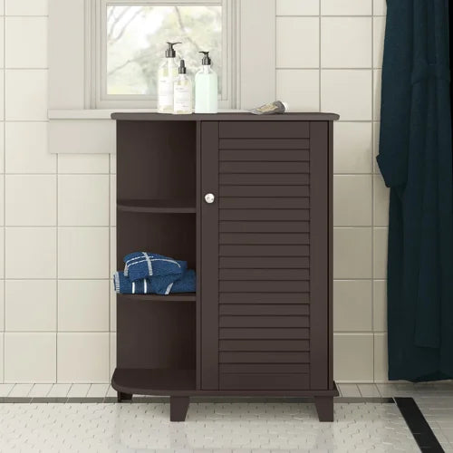 Espresso 23.6'' W x 31.1'' H x 9.65'' D Free-Standing Bathroom Cabinet