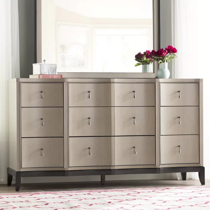 Carlee 9 Drawer W Solid Wood Dresser Offer Plenty Storage Space