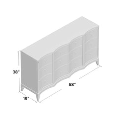 Carlee 9 Drawer W Solid Wood Dresser Offer Plenty Storage Space