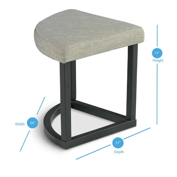 Carloz Cross Legs Solid Wood Coffee Table with Stools