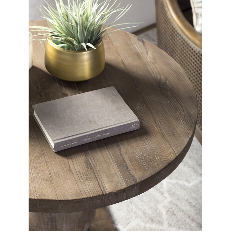 1 Carolina Solid Wood Pedestal End Table Perfect for a French Country Living Room or Den