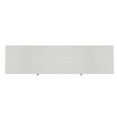 White TV Stand for TVs up to 65" Two Doors with Geometric Patterns