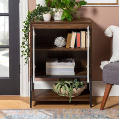 24" 2-Door Accent Cabinet Dark Walnut White Two-Door Accent Cabinet Into your Living Room or Dining Room