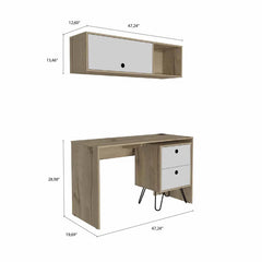 Cartagena Office Set Two Drawers and One Shelf Perfect for Organize