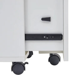 White Castorena 15.6'' Wide 3 -Drawer Mobile Vertical Filing Cabinet Design