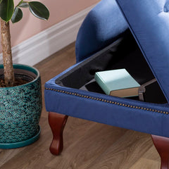 Tufted Right Arm Chaise Lounge with Storage Perfect For Bedroom Living Room