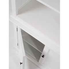 White Cate 86.6'' H x 35.43'' W Solid Wood Standard Bookcase
