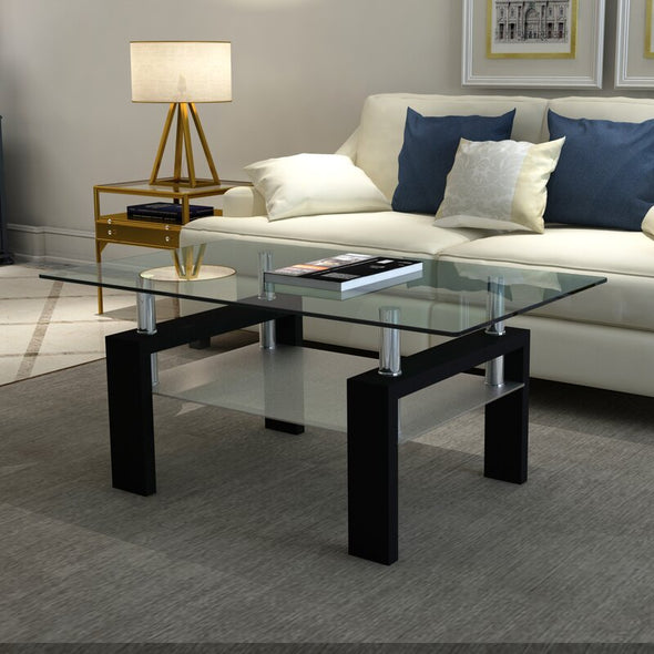 Coffee Table with Storage Multiple Places Suitable Use in the Office, Store, Living Room, Guest Room or Bedroom As A Coffee Table