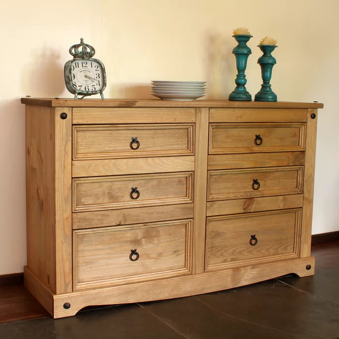 Caudill wood 6 drawer double dresser new arrivals