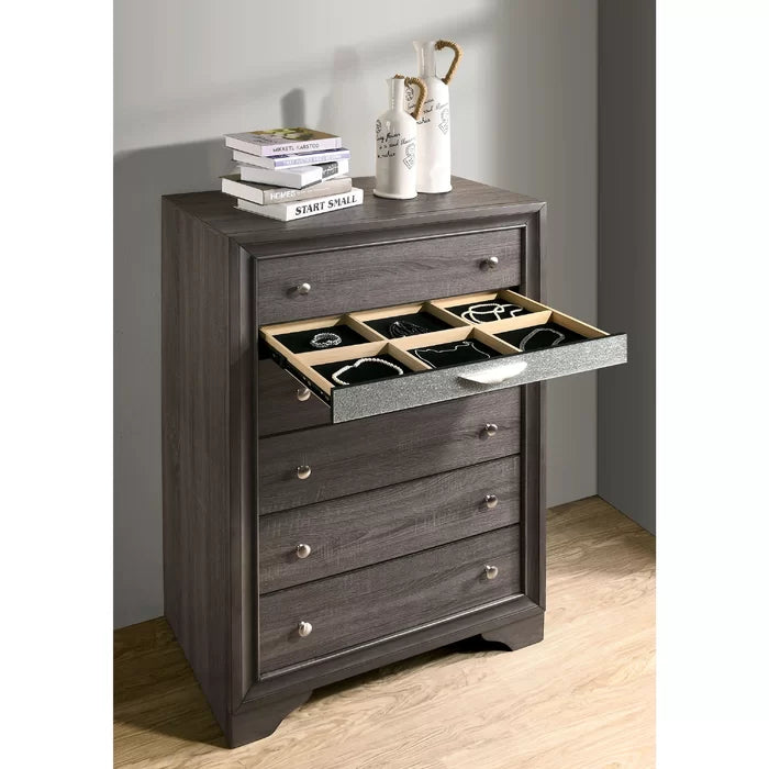 Cavazos 6 Drawer 34.25'' W Solid Wood Double Dresser