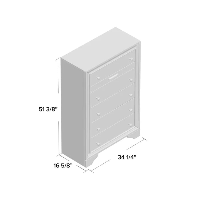 Cavazos 6 Drawer 34.25'' W Solid Wood Double Dresser