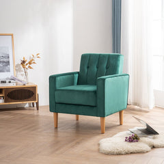33'' Wide Tufted Velvet Armchair Utmost Quality Indulge Yourself in This Stylish Chair