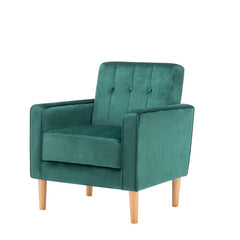 33'' Wide Solid Tufted Velvet Armchair Easy to Assembly