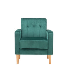 33'' Wide Solid Tufted Velvet Armchair Easy to Assembly