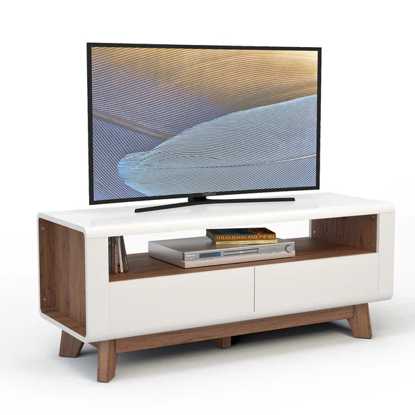 Caytlin Solid Wood TV Stand for TVs up to 50" 5 with Firm Legs with Anti-Slip Foot Pads