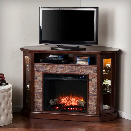 Ceonna 52.25'' W Electric Fireplace Convertible Media Fireplace Centering your Living RoomAdjustable Thermostat