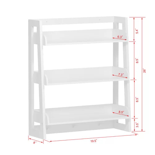 White 19.5'' W x 26'' H x 8'' D Wall Mounted Bathroom Shelves
