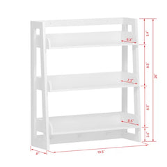White 19.5'' W x 26'' H x 8'' D Wall Mounted Bathroom Shelves