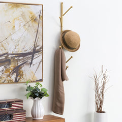 5.9'' Wide 6 - Hook Wall Mounted Coat Rack Perfect Combination of Organization
