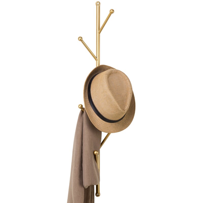 5.9'' Wide 6 - Hook Wall Mounted Coat Rack Perfect Combination of Organization