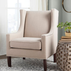 Chagnon 30.5'' Wide Wingback Chair High Density Foam