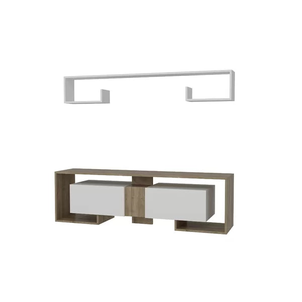 Solid Wood Chanler TV Stand for TVs up to 78" with Sound Bar Shelf Modern Design