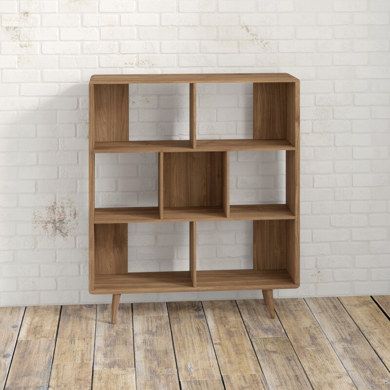 52.5'' H x 45'' W Cube Bookcase Open Back Panels Make Act As Stylish Stages To Display Decorative Accents