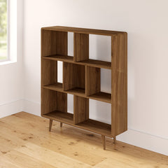 52.5'' H x 45'' W Cube Bookcase Open Back Panels Make Act As Stylish Stages To Display Decorative Accents