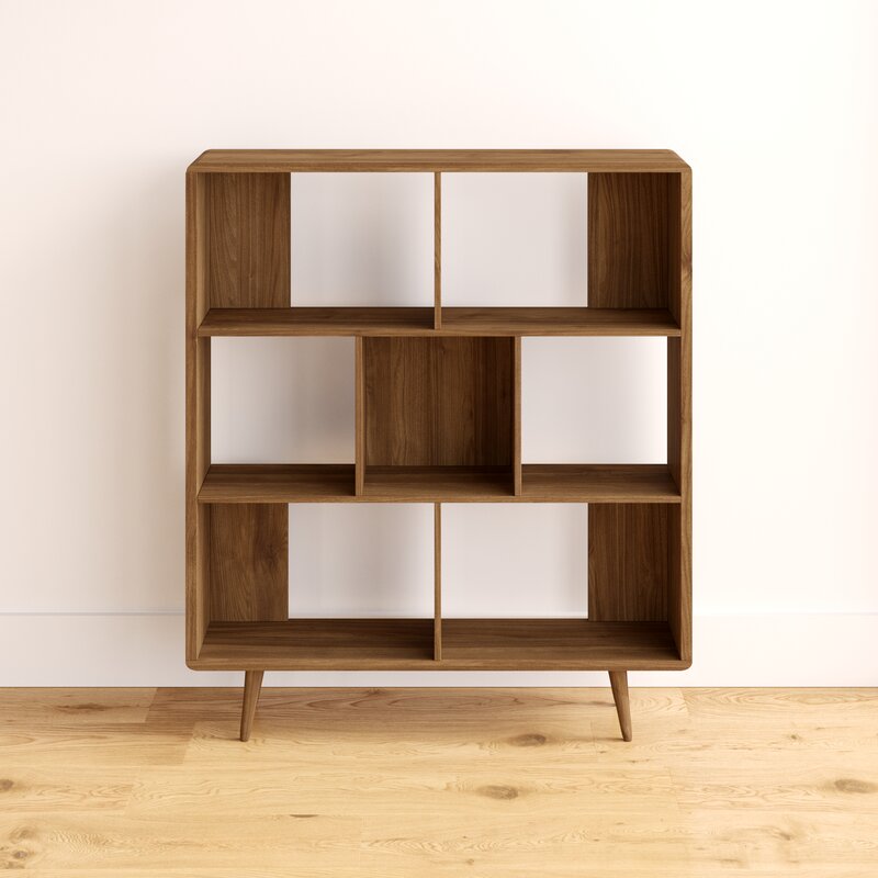 52.5'' H x 45'' W Cube Bookcase Open Back Panels Make Act As Stylish Stages To Display Decorative Accents