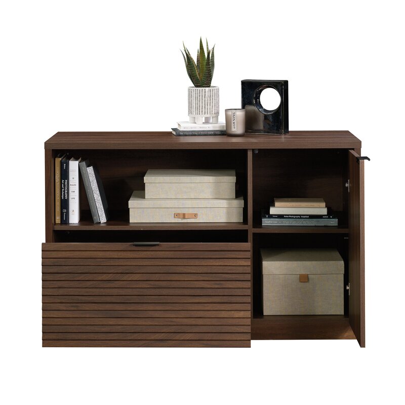 46.38'' Wide 1 - Drawer Filing Credenza Provides you with the Perfect Space for Easy Access Storage Additional Home Décor