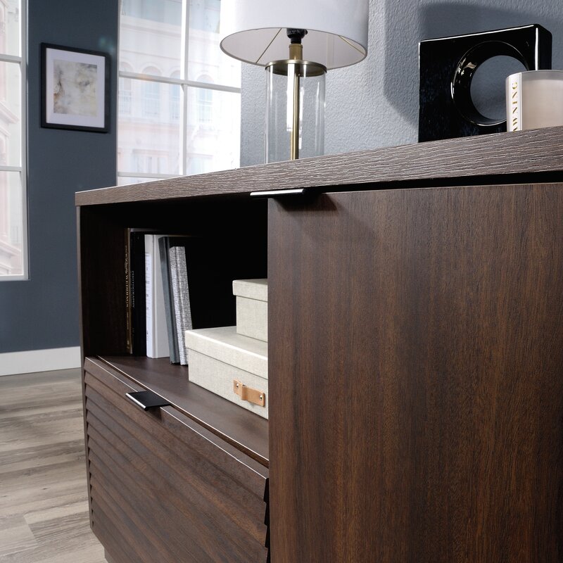 46.38'' Wide 1 - Drawer Filing Credenza Provides you with the Perfect Space for Easy Access Storage Additional Home Décor