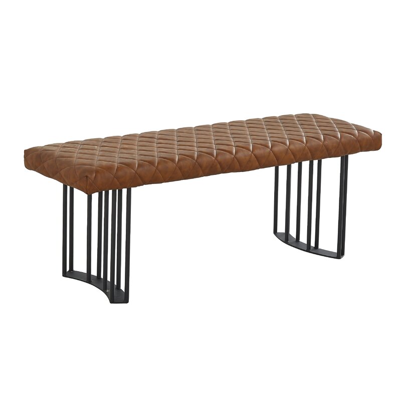 Faux Leather Bench Perfect for Flexible Seating and On-Trend Style, A Bench Like this is A Great Option for Seating Multiple