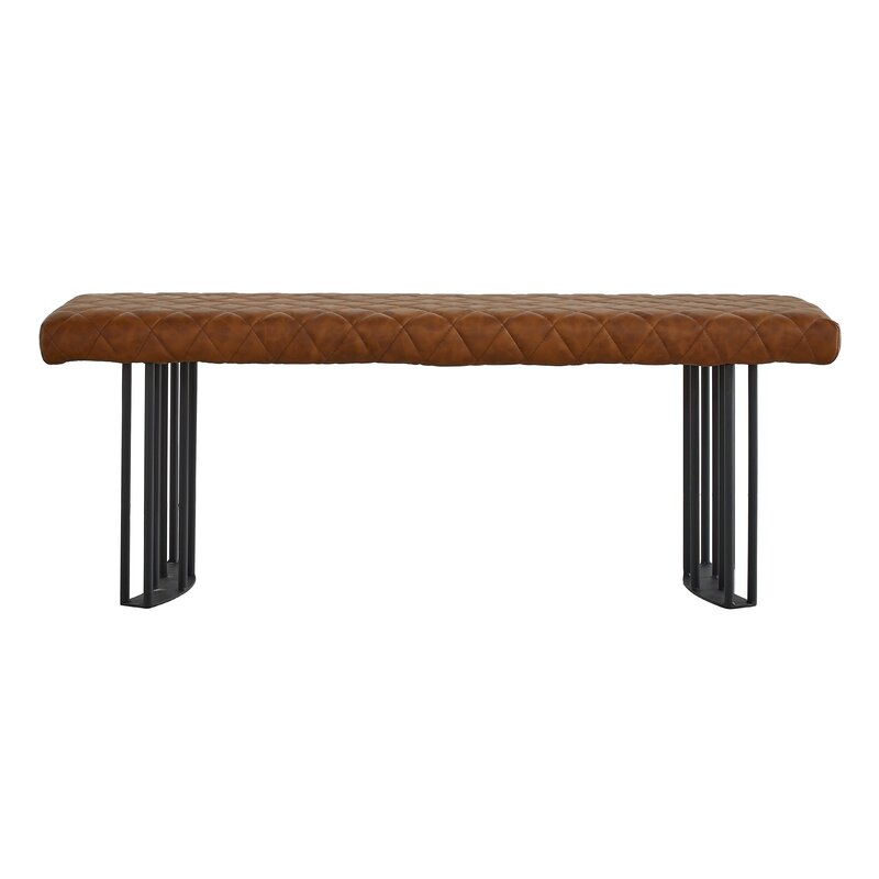 Faux Leather Bench Perfect for Flexible Seating and On-Trend Style, A Bench Like this is A Great Option for Seating Multiple