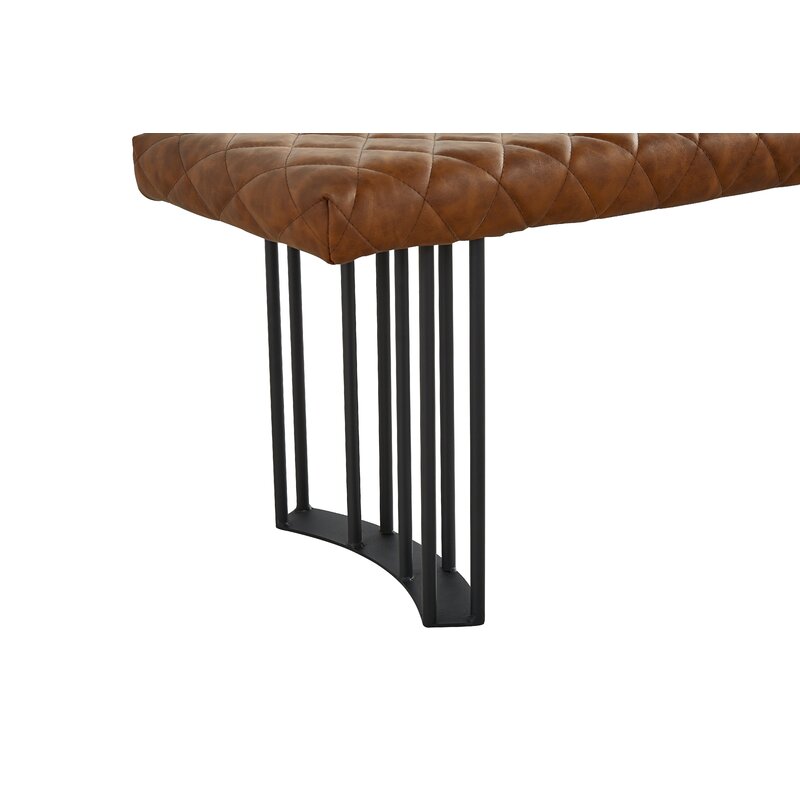 Faux Leather Bench Perfect for Flexible Seating and On-Trend Style, A Bench Like this is A Great Option for Seating Multiple