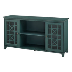 Antique Dark Teal Charney 60'' Wide Sideboard Transitional Sideboard
