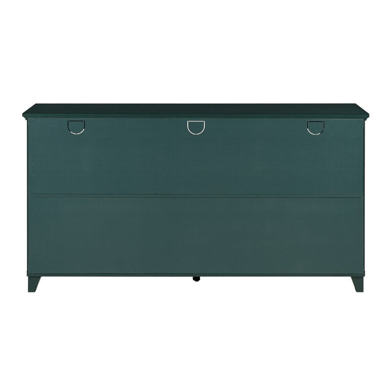 Antique Dark Teal Charney 60'' Wide Sideboard Transitional Sideboard