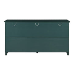 Antique Dark Teal Charney 60'' Wide Sideboard Transitional Sideboard