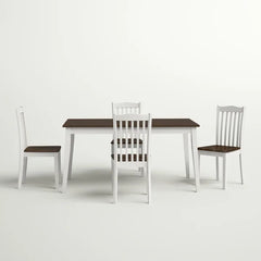 Solid Wood Charpentier 4 - Person Dining Set Sturdy and Durable Table