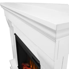White Chateau 40.9'' W Electric Fireplace Perfect for Living Room