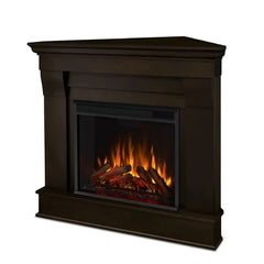 Dark Walnut Chateau 40.9'' W Electric Fireplace Perfect for Living Room