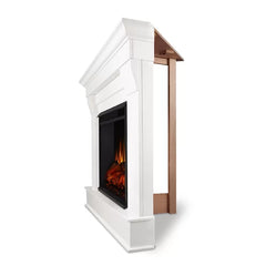 White Chateau 40.9'' W Electric Fireplace Perfect for Living Room
