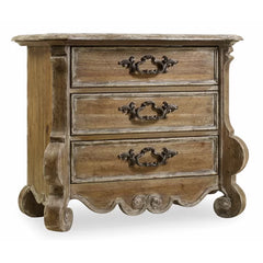 Chatelet 30.25'' Tall 3 - Drawer Solid Wood Bachelor's Chest in Caramel Froth