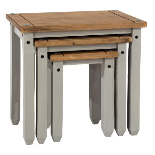 Chavez 20.12'' Tall Solid Wood Nesting Tables Perfect for Living Room
