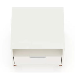 White Chehalis 21.65'' Tall 1 - Drawer Nightstand Modern Design